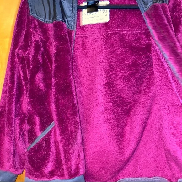 Girls north face Oso fleece hoody jacket youth L 14/16 Large